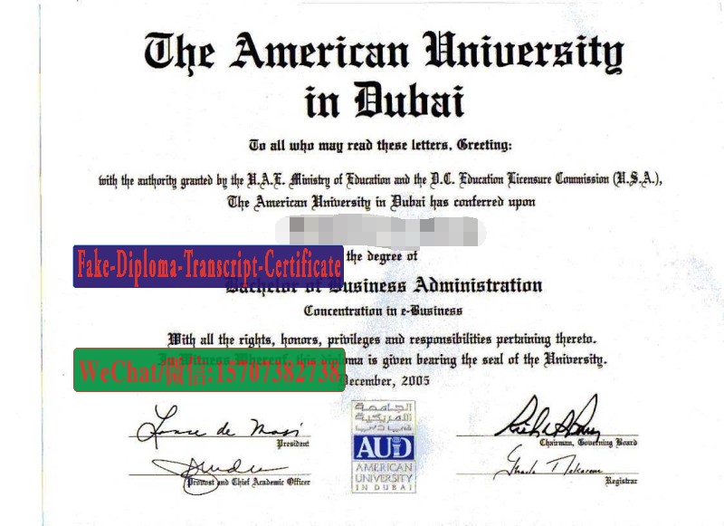 Buy American University in Dubai Diploma Online