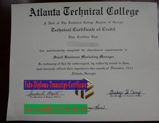 Buy Atlanta Technical College Diploma Online