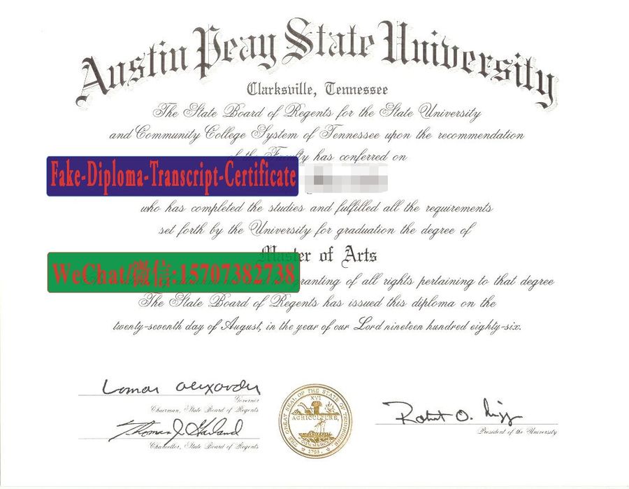 Buy Austin Peay State University Diploma Online