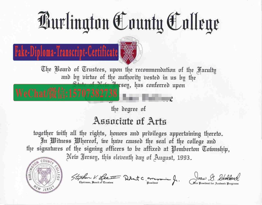 Buy Burlington County College Diploma Online