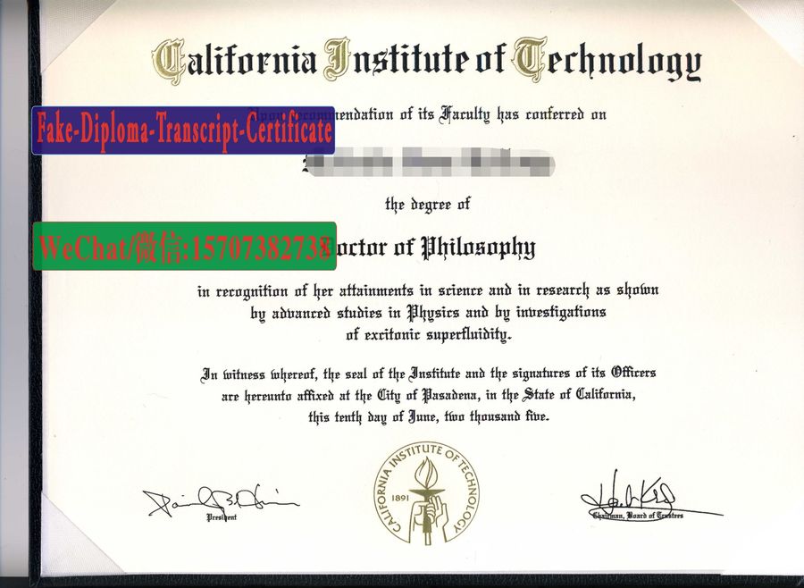 Buy California Institute of Technology Diploma Online