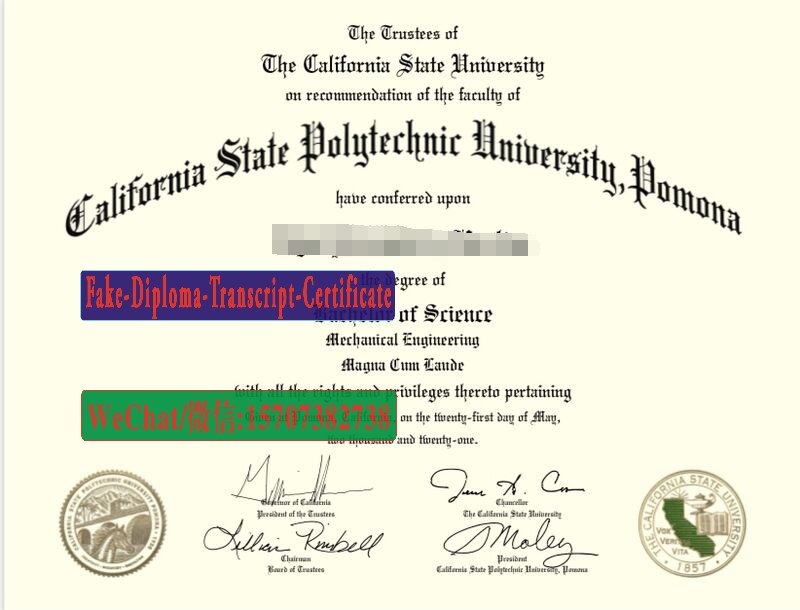 Buy California State Polytechnic University Pomona Diploma Online