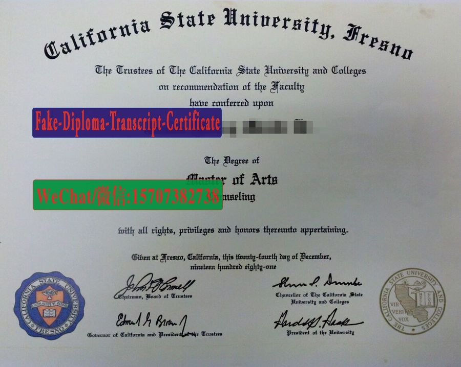 Buy California State University Fresno Diploma Online