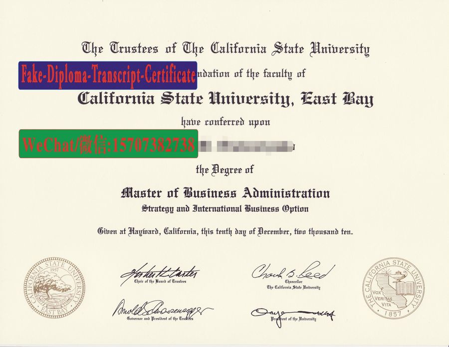 Buy California state University east bay Diploma Online