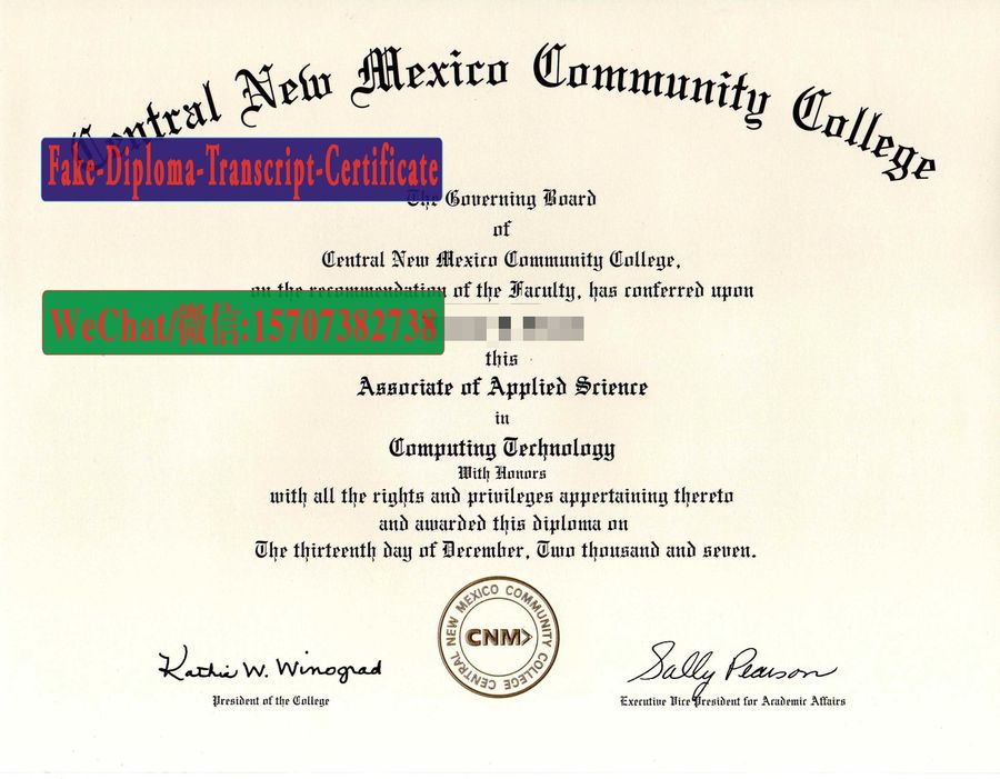 Buy Central New Mexico Community College Diploma Online