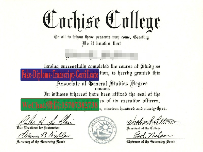 Buy Cochise College Diploma Online