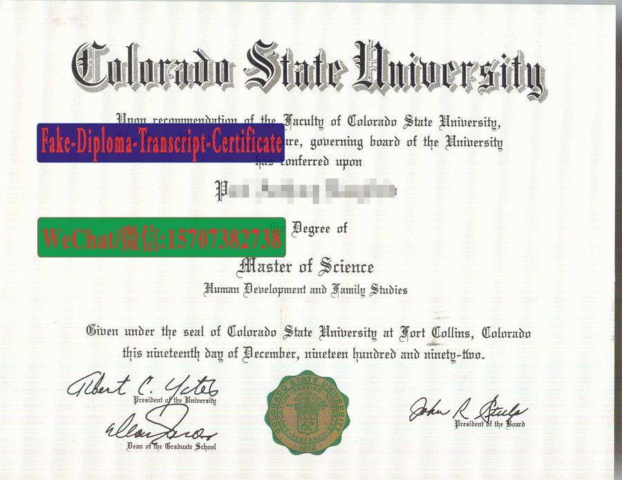 Buy Colorado State University Diploma Online