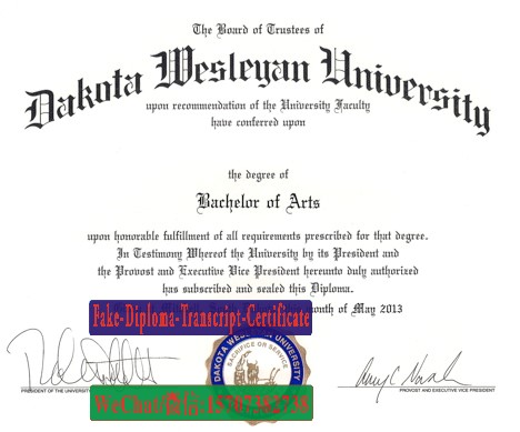 Buy Dakota Wesleyan University Diploma Online