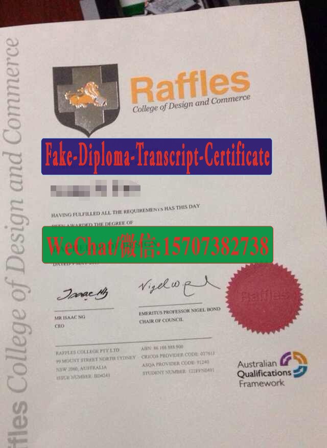 Buy Fake Raffles Merchandising Institute Diploma degree