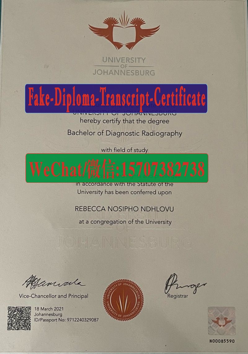 Buy Fake University of Johannesburg Diploma Online