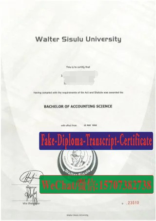 Buy Fake Walter Sisulu University Diploma Online