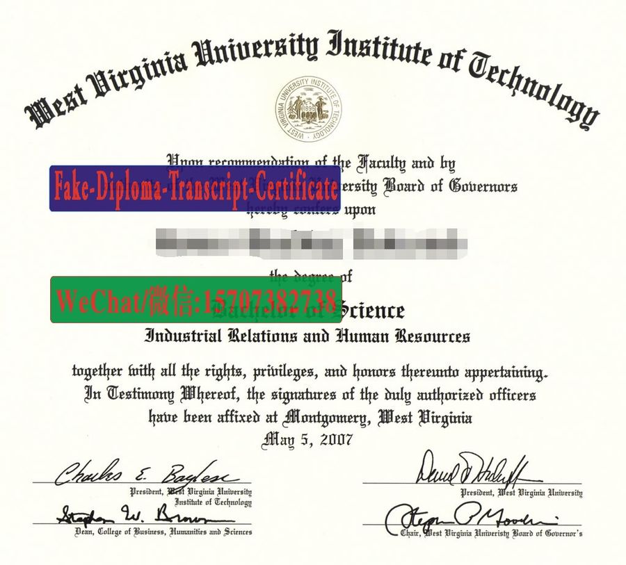 Buy West Virginia University Institute of Technology Diploma Online