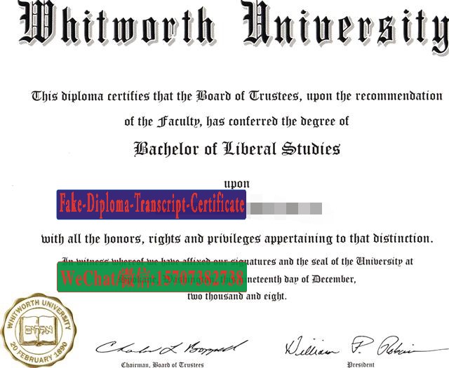 Buy Whitworth University Diploma Online