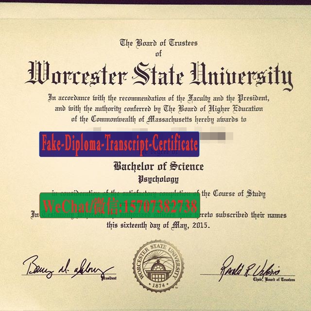 Buy Worcester State University Diploma Online