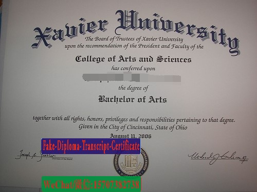 Buy Xavier University (Cincinnati Diploma Online