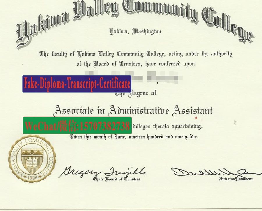 Buy Yakima Valley Community College Diploma Online