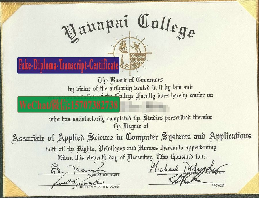 Buy Yavapai College Diploma Online