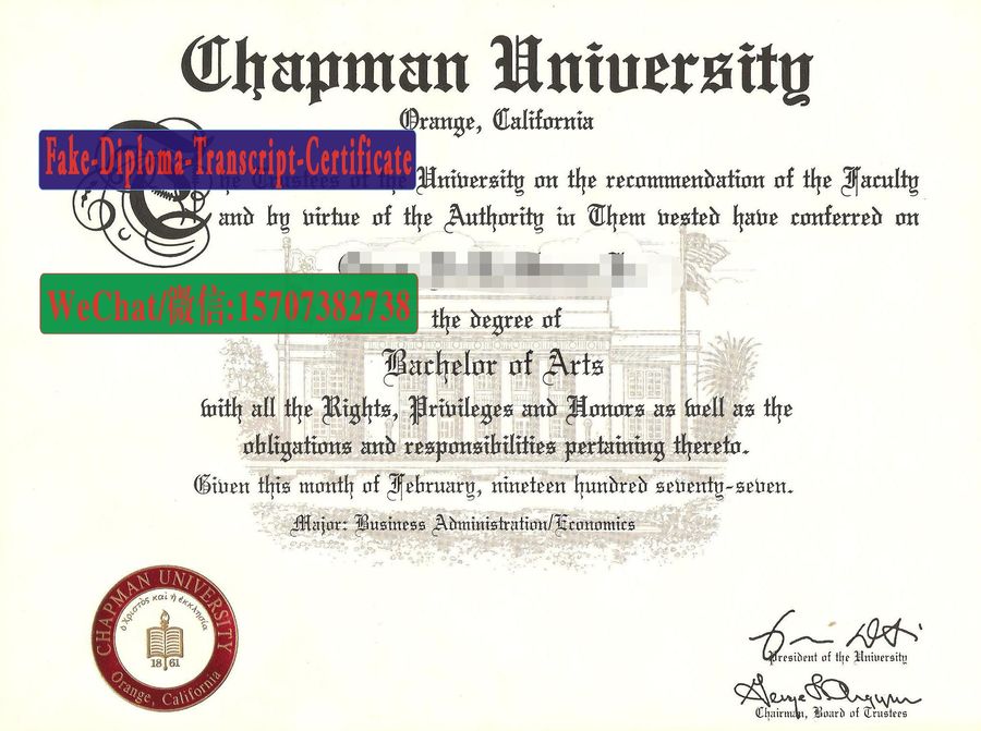 Buy chapman University Diploma Online