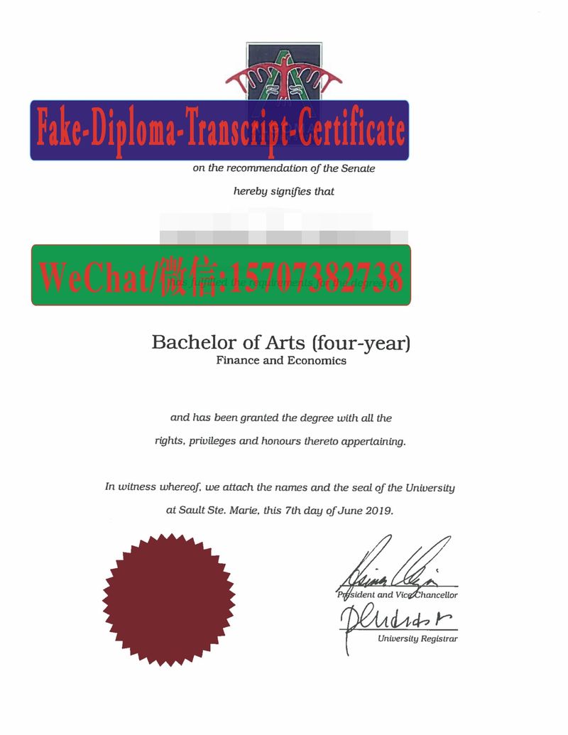 Buy fake Algoma University Diploma