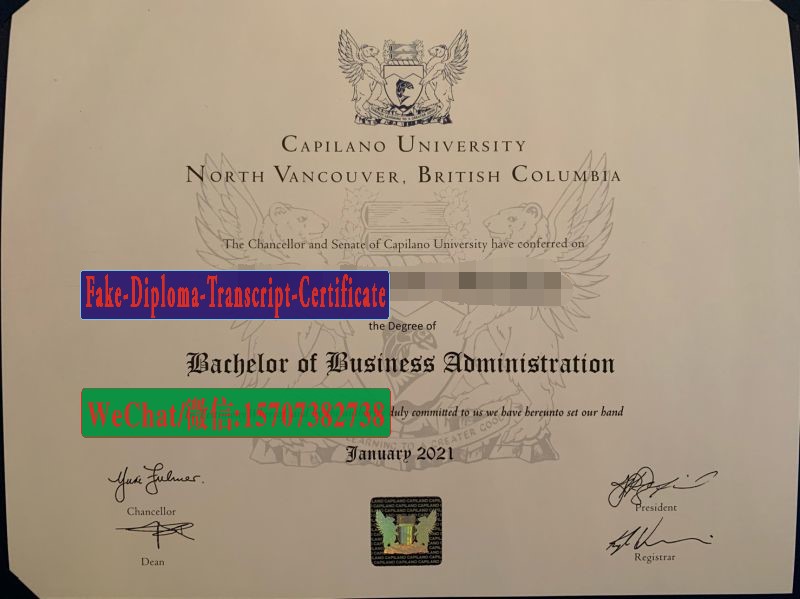 Buy fake Capilano University Diploma