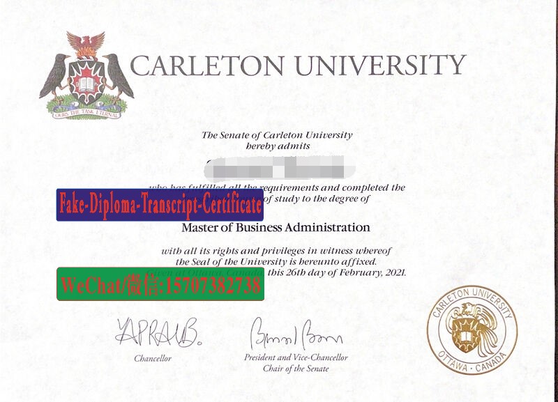 Buy fake Carleton University Diploma