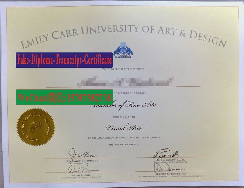 Buy fake Emily Carr University of Art and Design Diploma