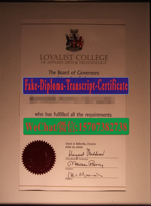 Buy fake Loyalist College of Applied Arts and Technology Diploma