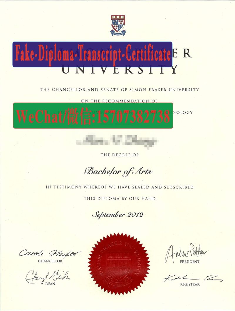 Buy fake Simon Fraser University Diploma