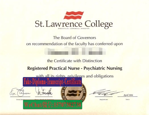 Buy fake St Lawrence College Diploma