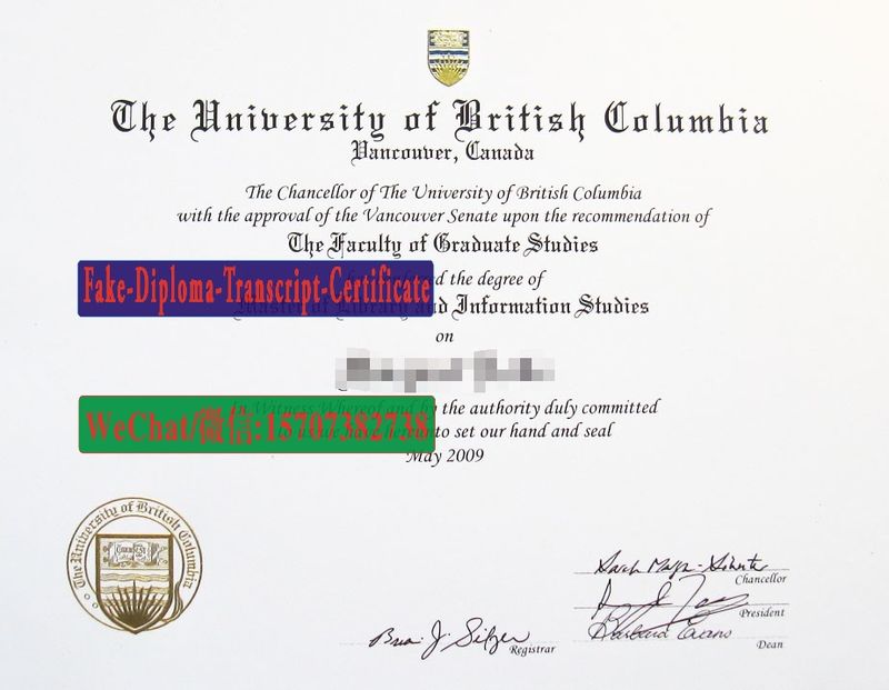 Buy fake University of British Columbia Diploma