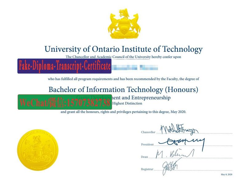 Buy fake University of Ontario Institute of Technology Diploma