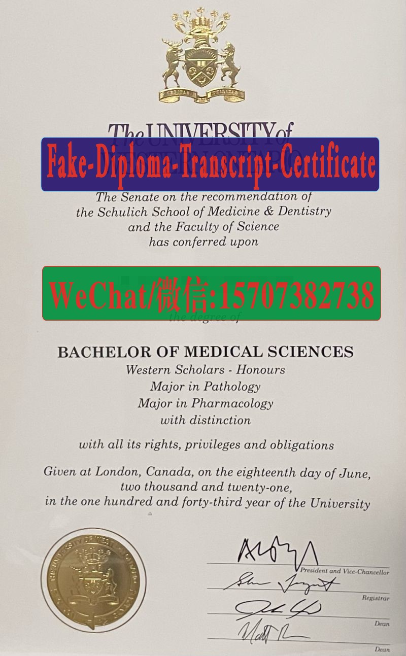 Buy fake University of Western Ontario Diploma