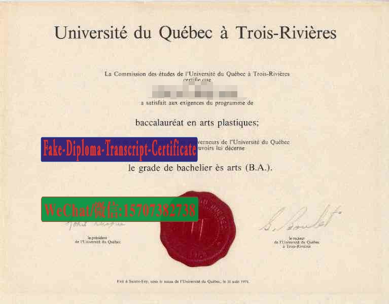 Buy fake Université du Québec à Trois Rivières Diploma