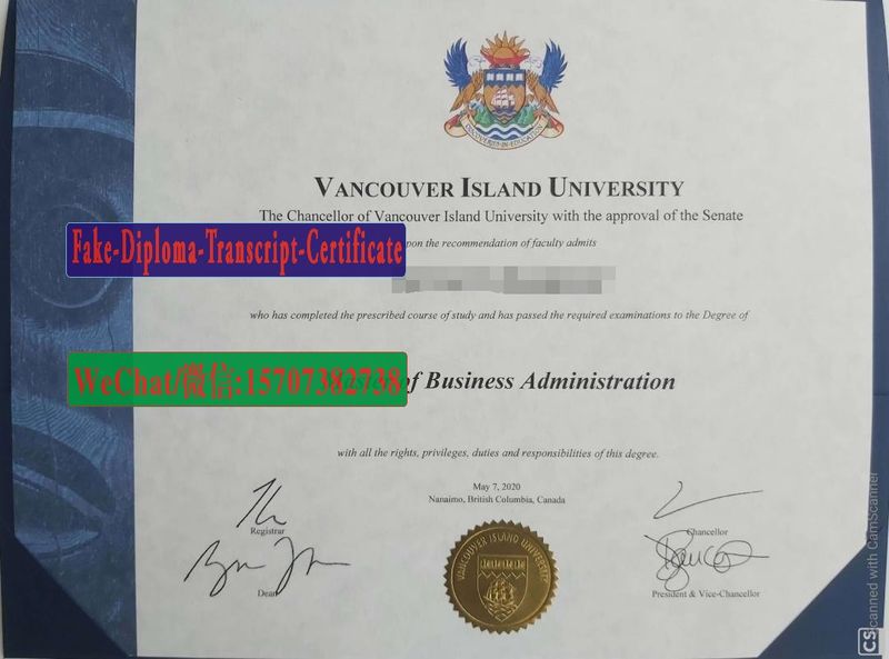 Buy fake Vancouver Island University Diploma