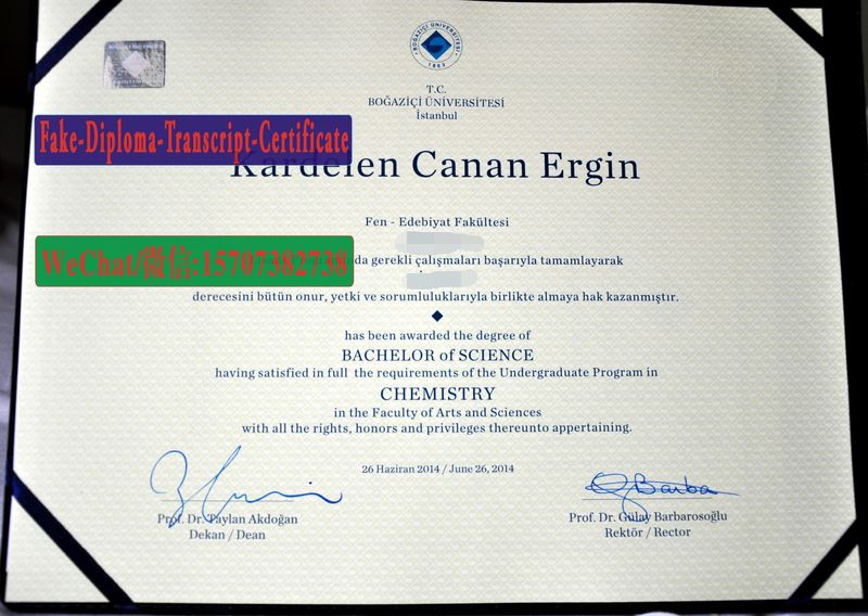 Fake Bogazici Universitesi Diploma Transcript