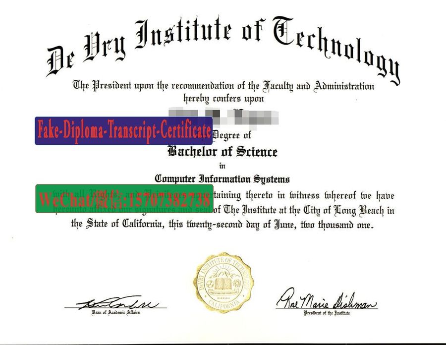 Fake DeVry Institute of Technology Diploma Makers