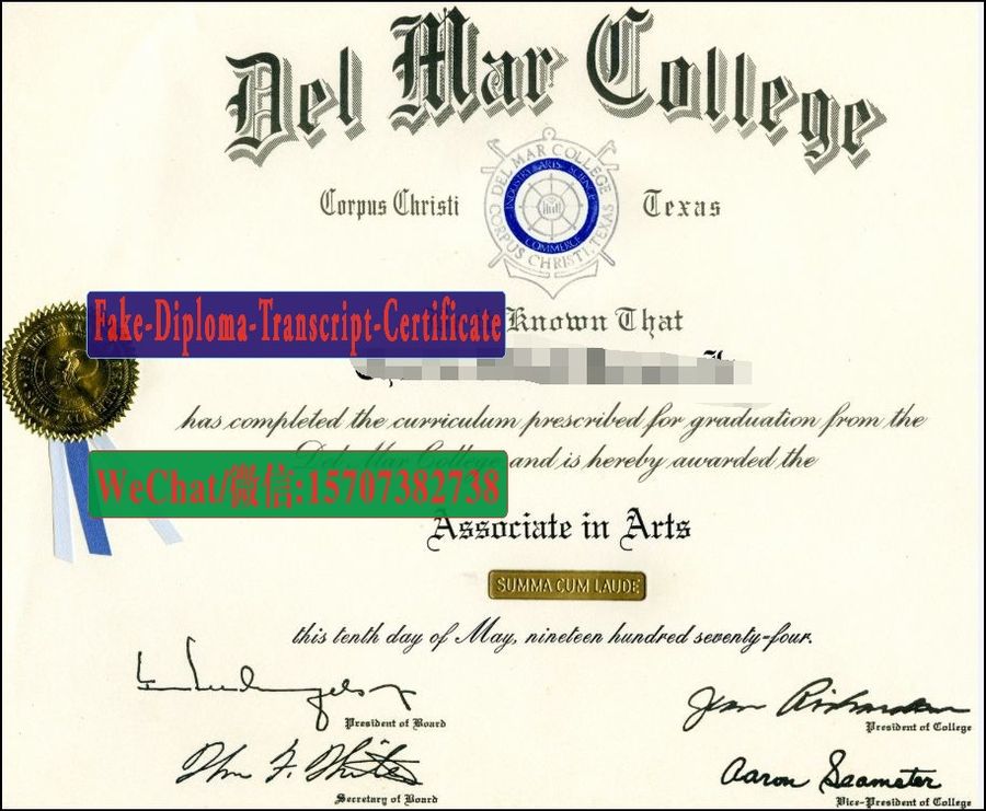 Fake Del Mar College Diploma Makers