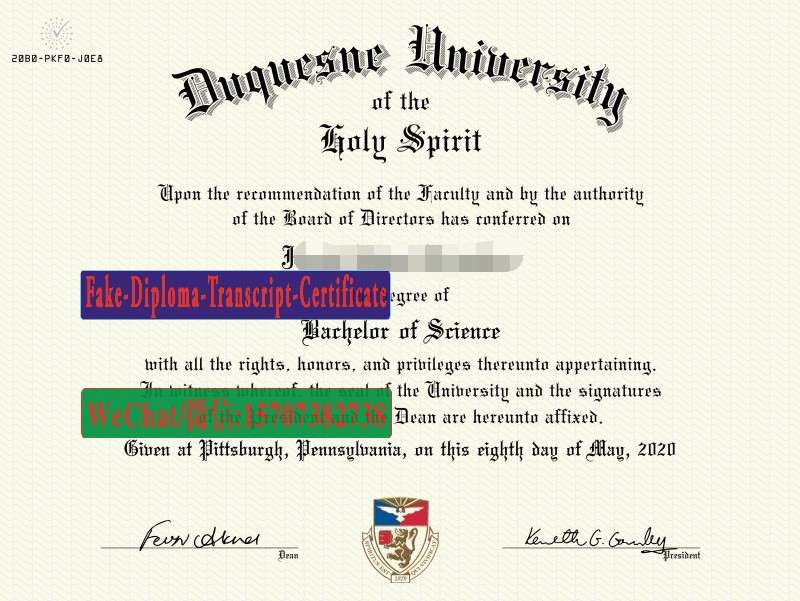 Fake Duquesne University Diploma Makers