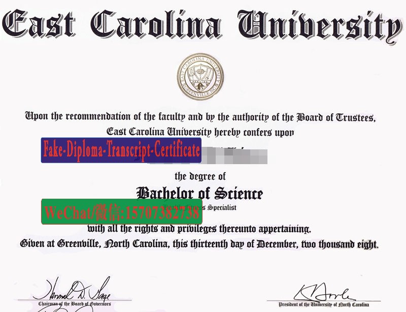 Fake East Carolina University Diploma Makers