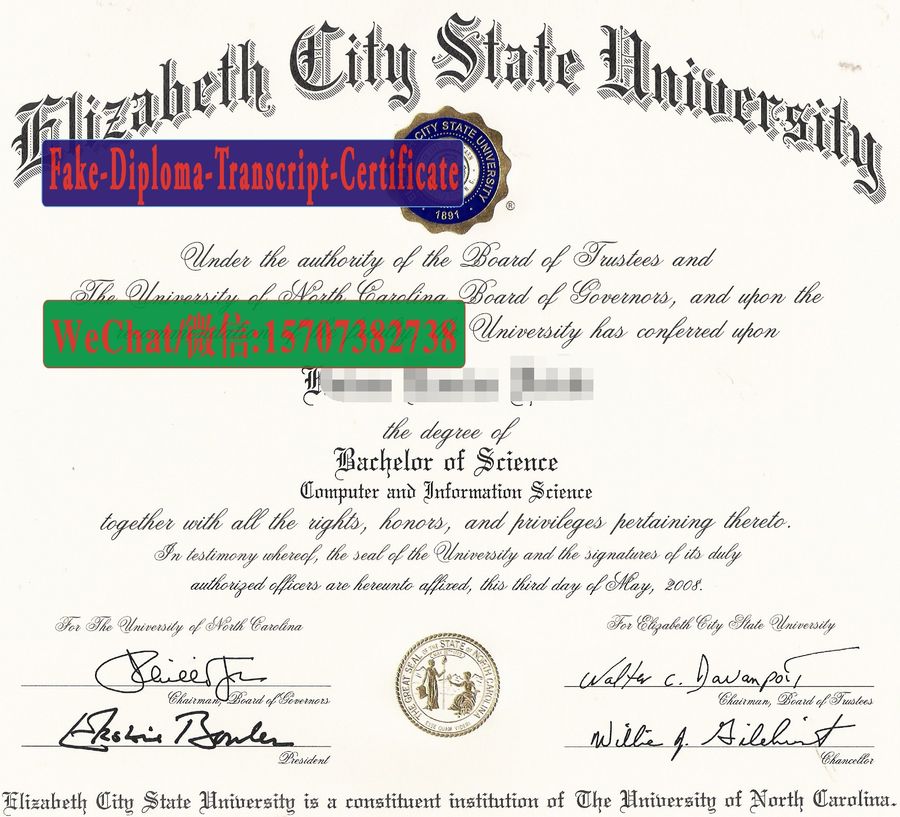 Fake Elizabeth City State University Diploma Makers