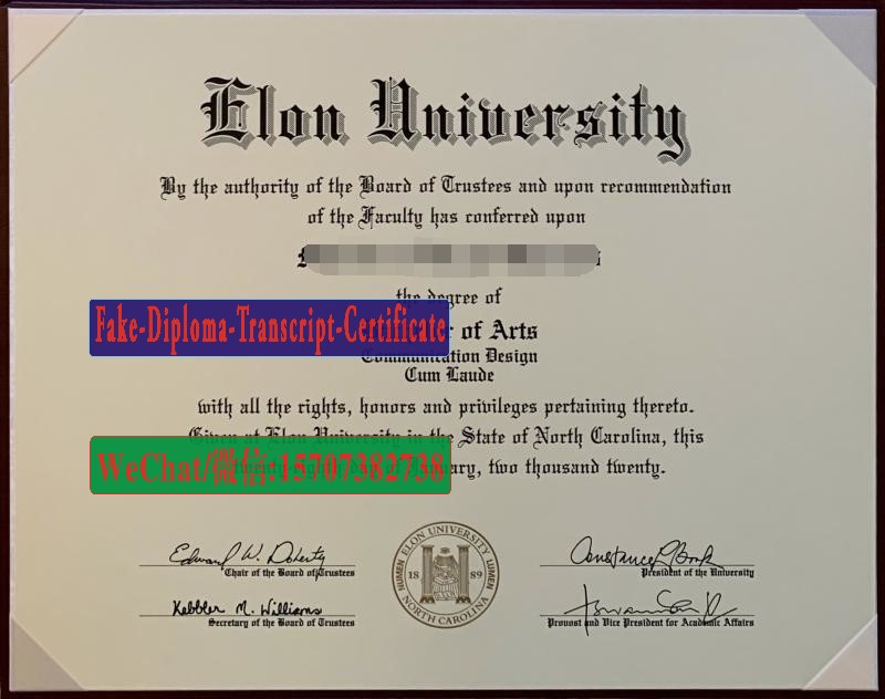 Fake Elon University Diploma Makers