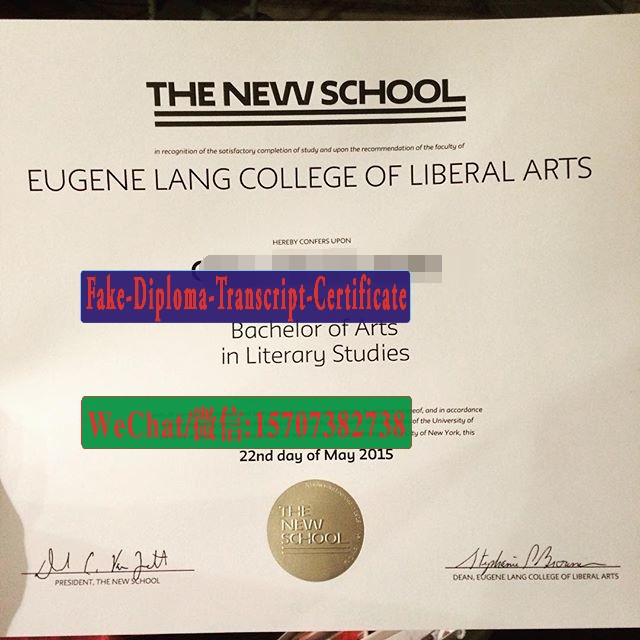 Fake Eugene Lang College The New School for Liberal Arts Diploma Makers