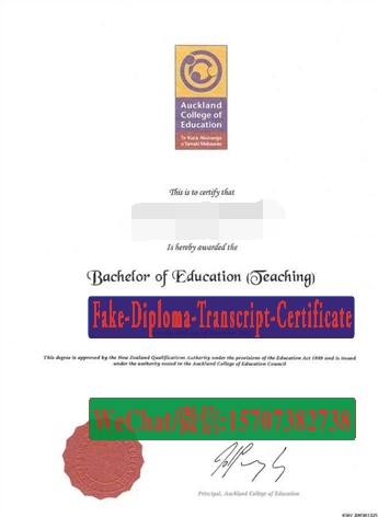 Fake Fake Auckland College of Education Diploma degree degree