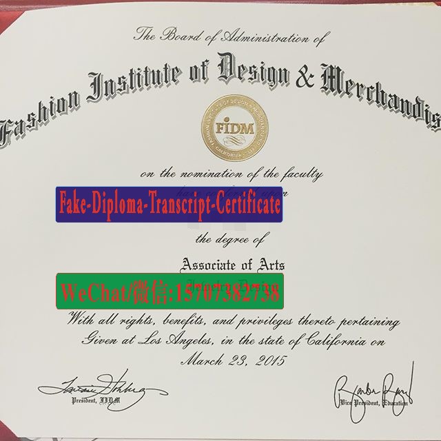 Fake Fashion Institute of Design Merchandising Diploma Makers