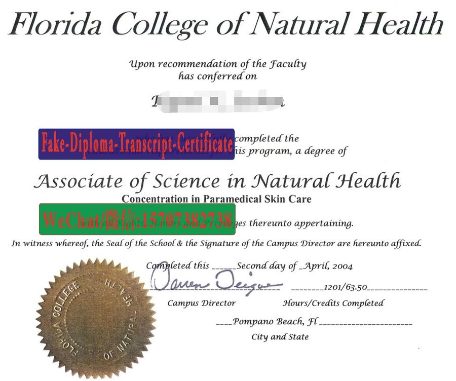 Fake Florida College of Natural Health Diploma Makers