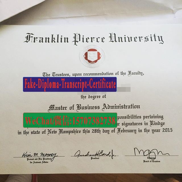 Fake Franklin Pierce University Diploma Degree