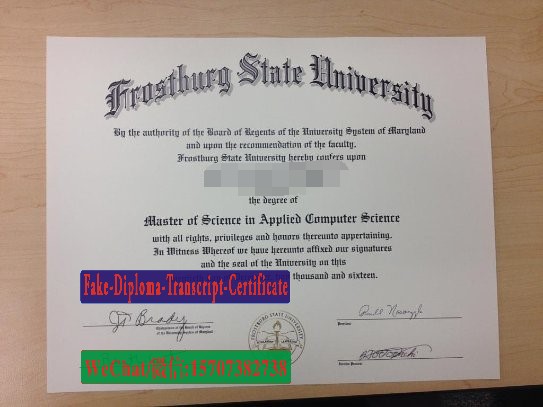 Fake Frostburg State University Diploma Degree