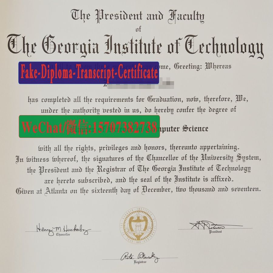 Fake Georgia Institute of Technology Diploma Degree