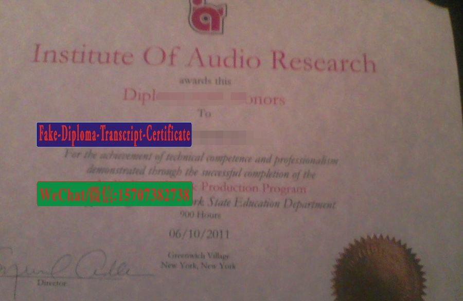 Fake Institute of Audio Research Diploma Degree