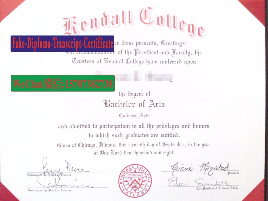 Fake Kendall College Diploma Degree